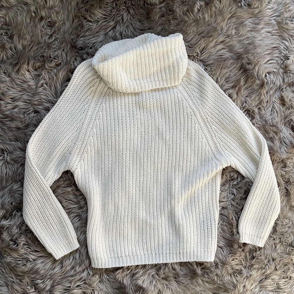 Cream Cowl neck Sweater